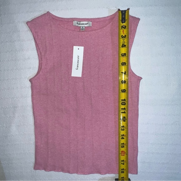 Francescas High Neck Knit Top Womens Small Y2K Pheobe Buffay Preppy Collegiate - Picture 6 of 7